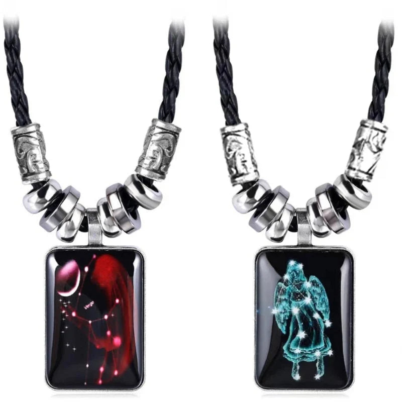 Men's Zodiac Sign Pendant Necklace