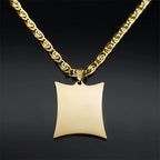 Long necklace with Arabic Ayatul Kursi amulet pendant, Islamic Muslim