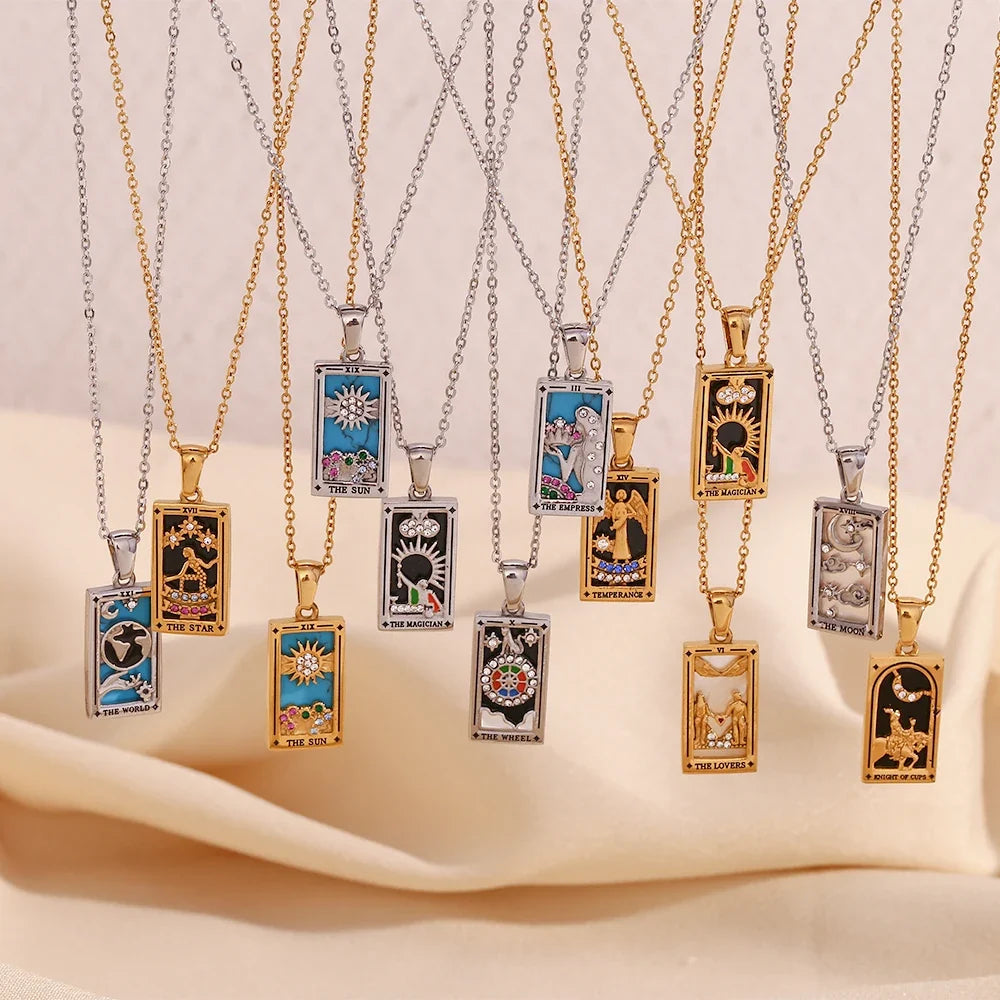 Necklace with Tarot Pendant