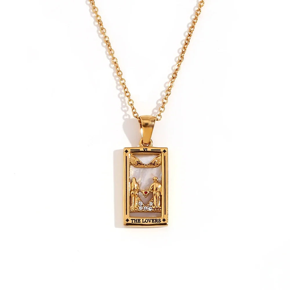 Necklace with Tarot Pendant