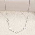Necklace with Four-Leaf Clover Pendant silver