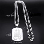 Necklace with an Arabic Islamic Muslim Quran verse pendant