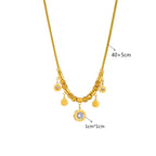 Necklace with Zircon Pendants