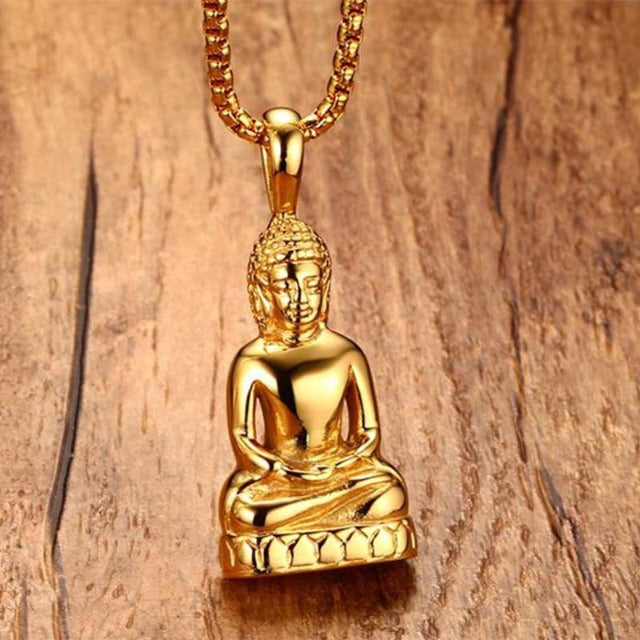 Buddha Gold Necklace