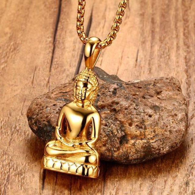 Buddha Gold Necklace