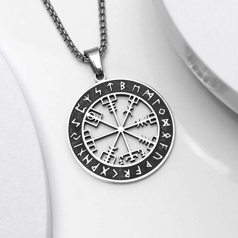 Vegvisir Compass Viking Pendant Necklace