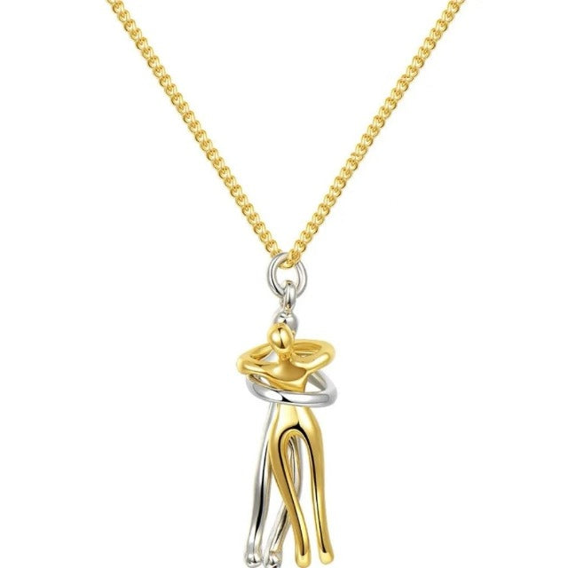 Love Hug Necklace in Gold