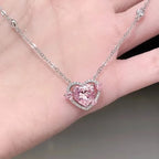 Brilliant Heart Necklace for Women in Sterling Silver
