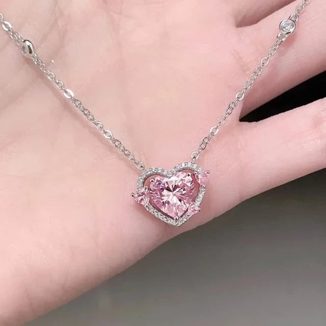 Brilliant Heart Necklace for Women in Sterling Silver