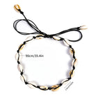 White cowrie shell necklace