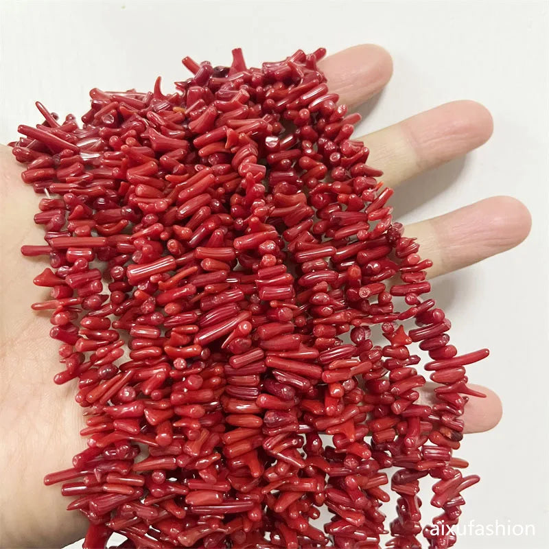 Red coral necklace for women