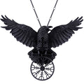 Odin's Raven Necklace Celtic Viking Pendant for Men and Women Nordic