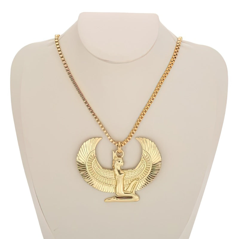 Egyptian Cross Necklace Gold