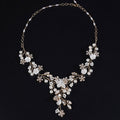 Wedding Necklace Floral Gold