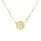 Necklace and pendant with small round November birthstone