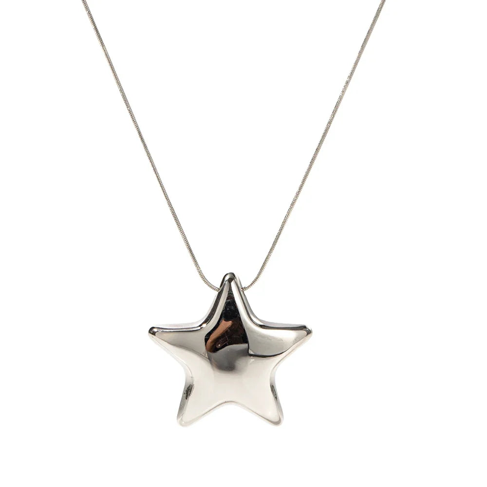 Women's Necklace Star Pendant Silver