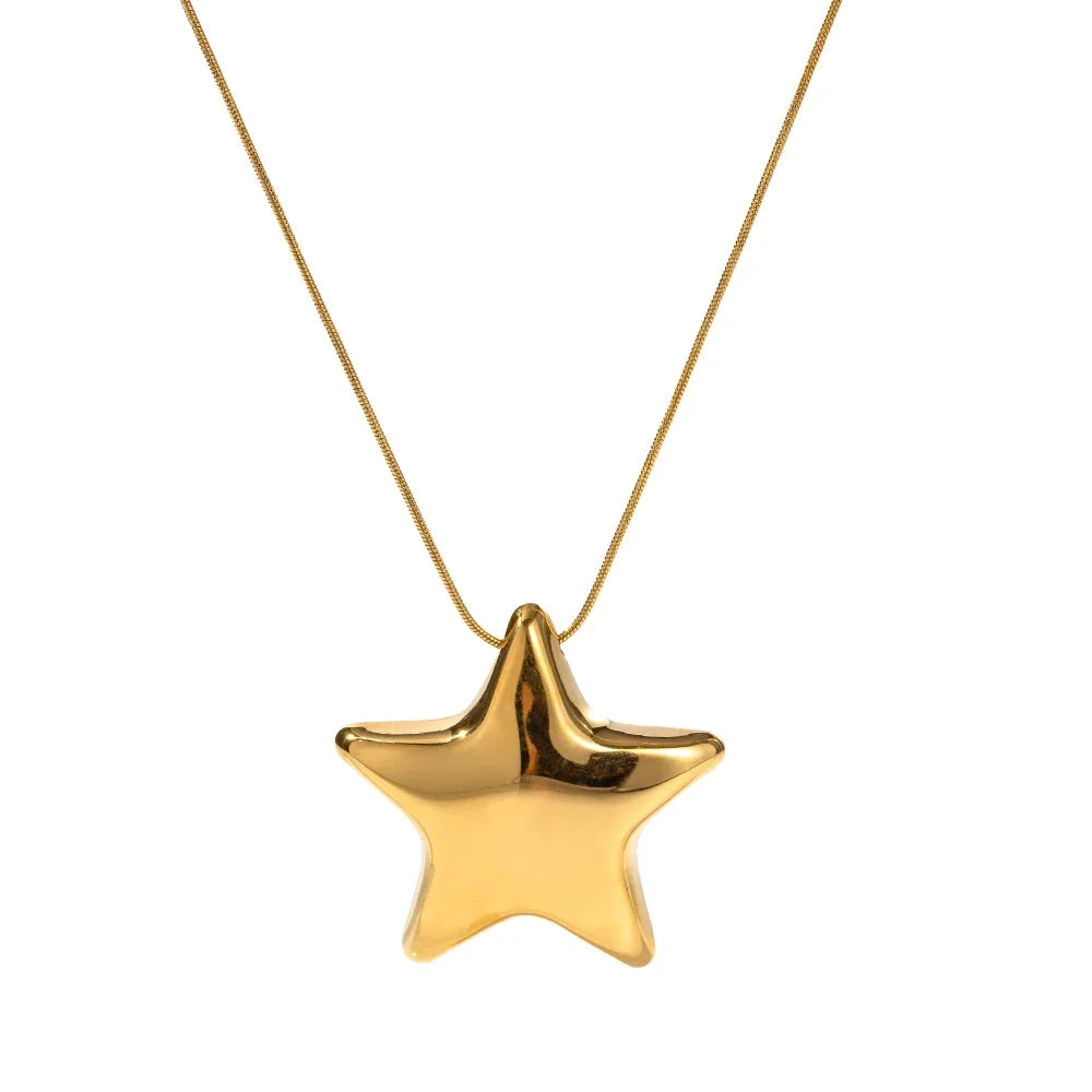 Women's Necklace Star Pendant Gold