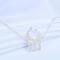Silver Giraffe Necklace