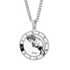 Horoscope Necklace Silver Zodiac Constellation Pendant Aries