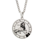 Horoscope Necklace Silver Zodiac Constellation Pendant Leo