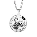 Horoscope Necklace Silver Zodiac Constellation Pendant Scorpio