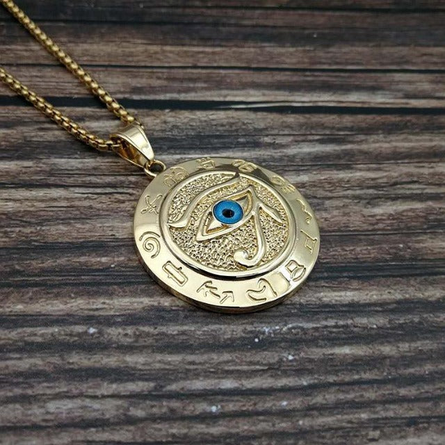 Egyptian Horus Necklace Gold