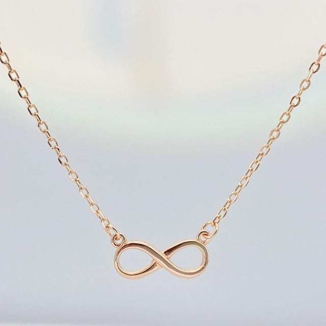 Infinity Rose Gold Necklace
