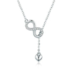 Infinity Necklace with Silver Pendant