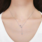 Infinity Necklace with Silver Pendant