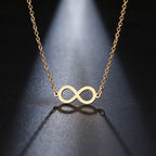 Infinity Necklace Pendant for Women in gold