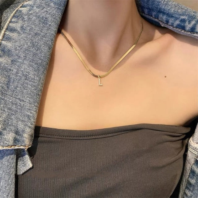 Personalized Initial Letter Necklace