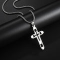 Silver Cross Necklace & Locket