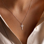 Women's Cross Necklace & Pendant in Silver