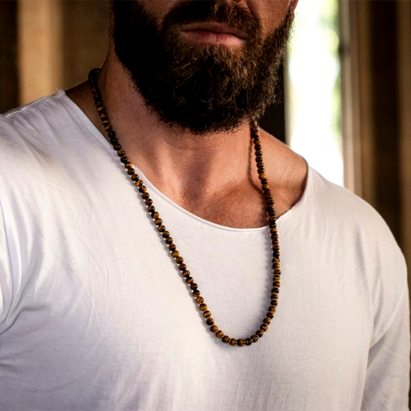 Men's Tiger's Eye Necklace