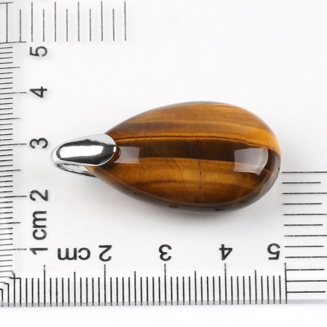 Tiger Eye Pendant Necklace for Men and Women