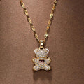 Gold Bear Necklace