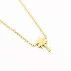 Gold & Silver Palm Tree Necklace for Women gold