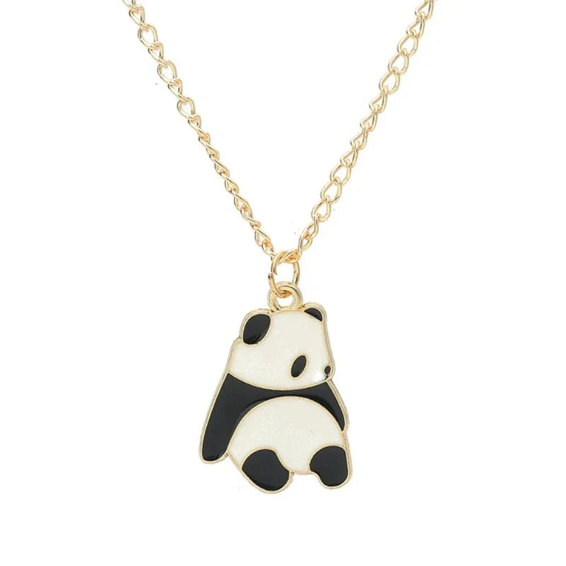 Panda Necklace in Gold C