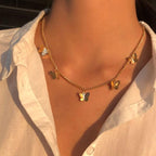 Butterfly Necklace Gold