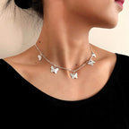 Butterfly Necklace Silver