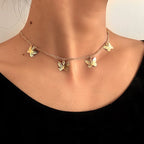 Butterfly Necklace Gold