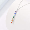 7 Chakras Natural Stone Pendant Necklace for Men and Women
