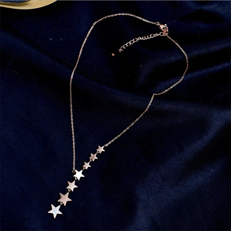 Multi-Star Pendant Necklace