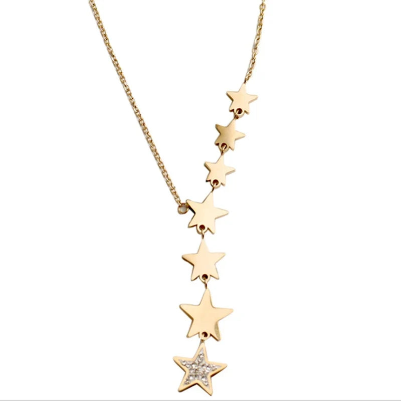 Multi-Star Pendant Necklace