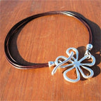 Ethnic-Style Large Flower Pendant Necklace 2