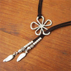Ethnic-Style Large Flower Pendant Necklace 1