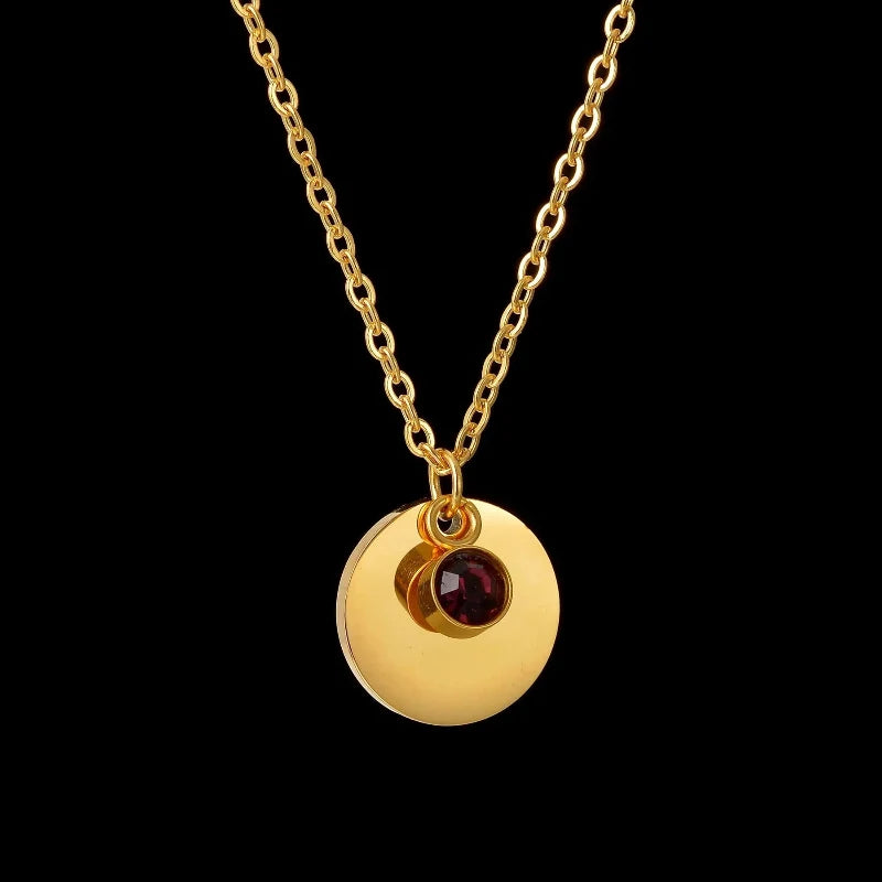 Birthstone Pendant Necklace