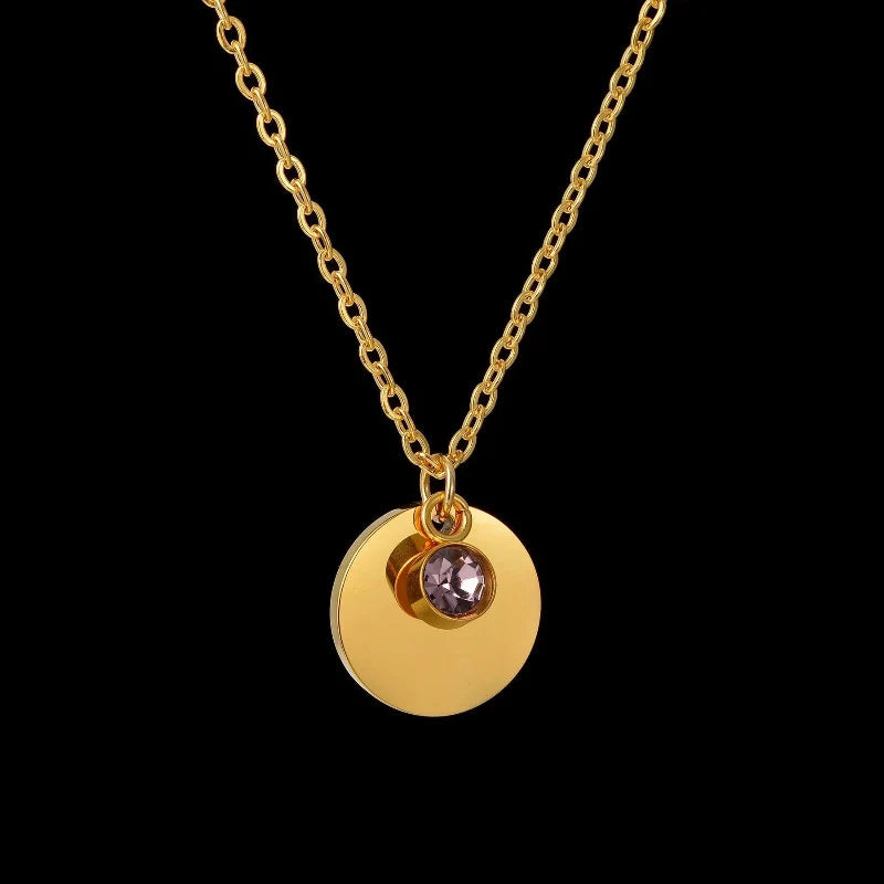Birthstone Pendant Necklace