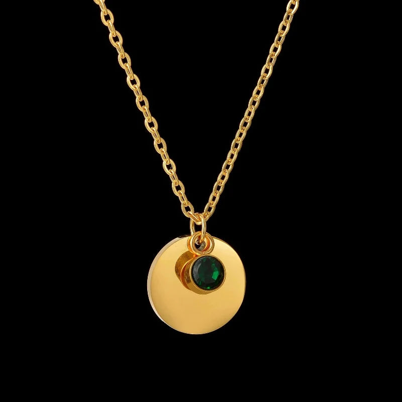 Birthstone Pendant Necklace