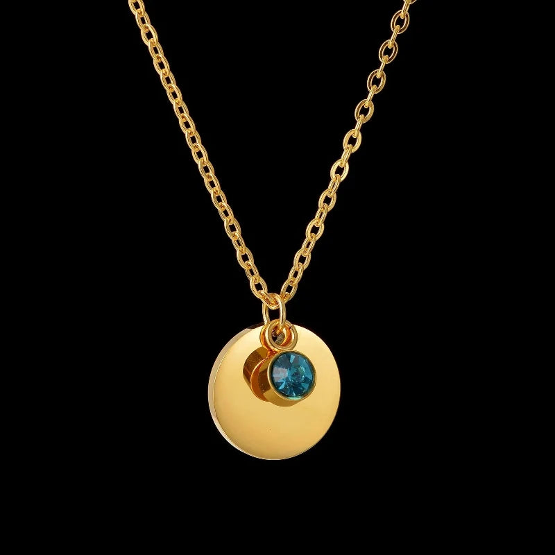 Birthstone Pendant Necklace